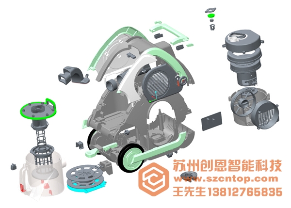 结构设计案例-莱克吸尘器产品